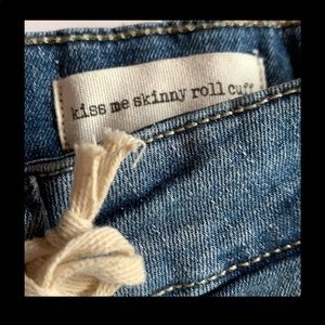 JESSICA SIMPSON SKINNY ROLL CUFF JEANS NEW